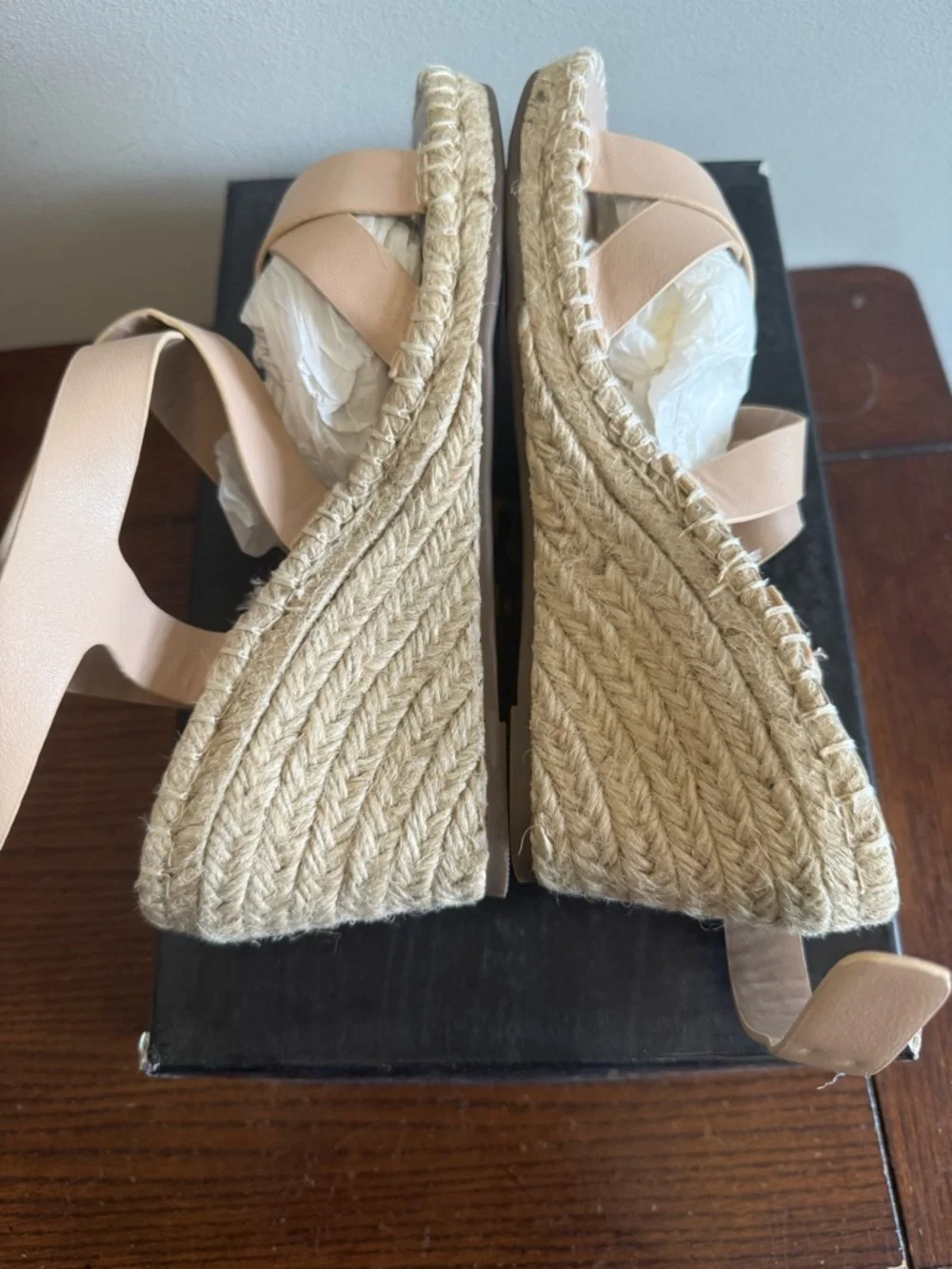 Charles‎ by Charles David Norway wedge sandals nude NEW